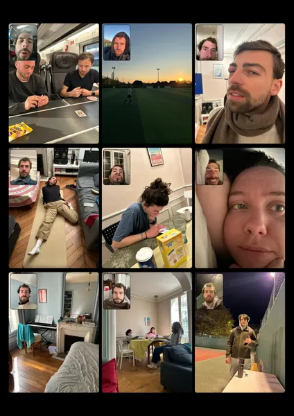 Album photos — page en cours de tournage