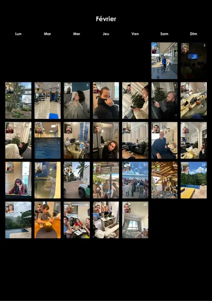 Calendrier Mural — page 1